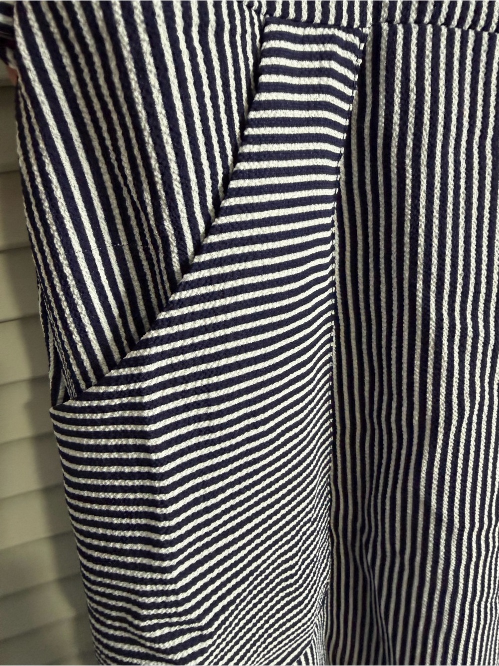 Monteau Black & White flattering Striped Button‑Front Dress, Size Small - Picture 6 of 9